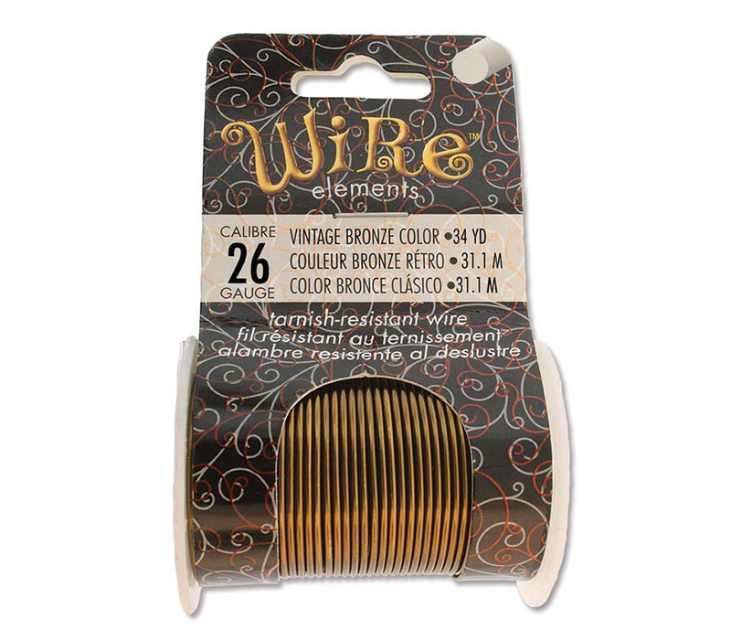 26 Gauge Tarnish Resistant Wire - Vintage Bronze