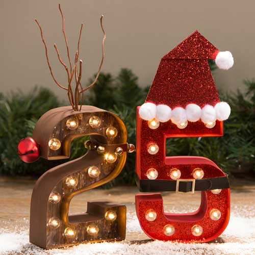 25 Christmas Marquee Letters