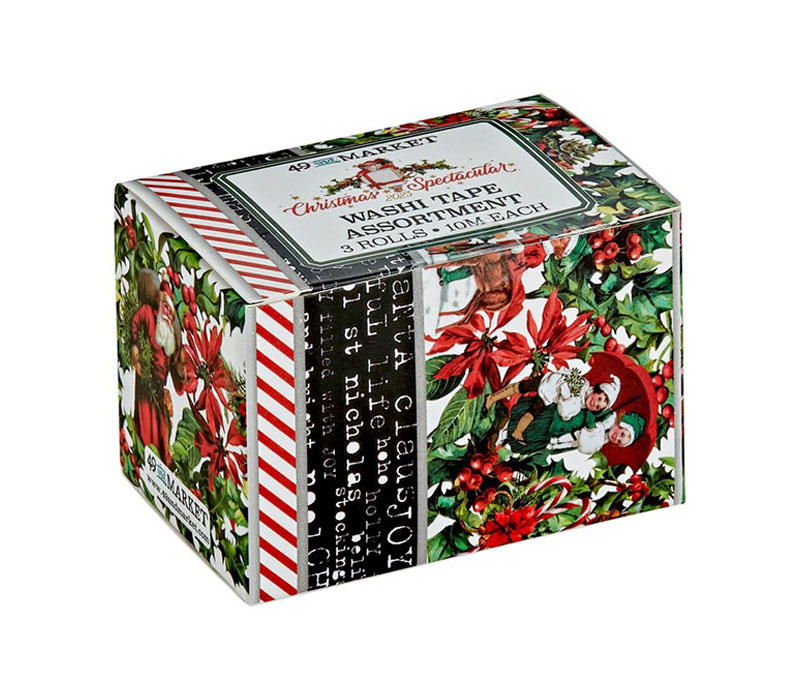 49 and Market Washi Tape Set - 3 Rolls - Christmas Spectacular