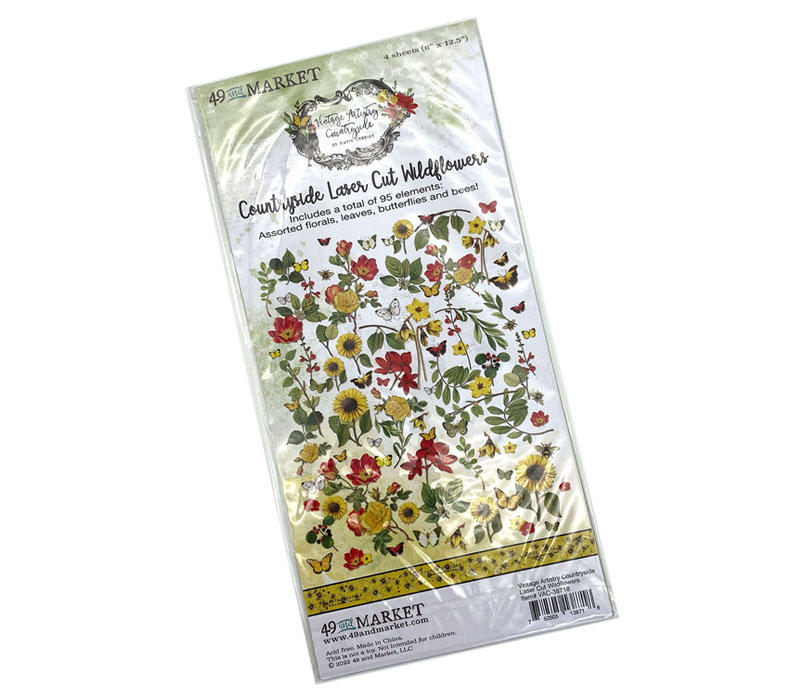 49th and Market Vintage Artistry Countryside - Laser Cut Wildflowers