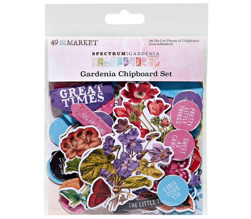 49th and Market Spectrum Gardenia - Chipboard Set