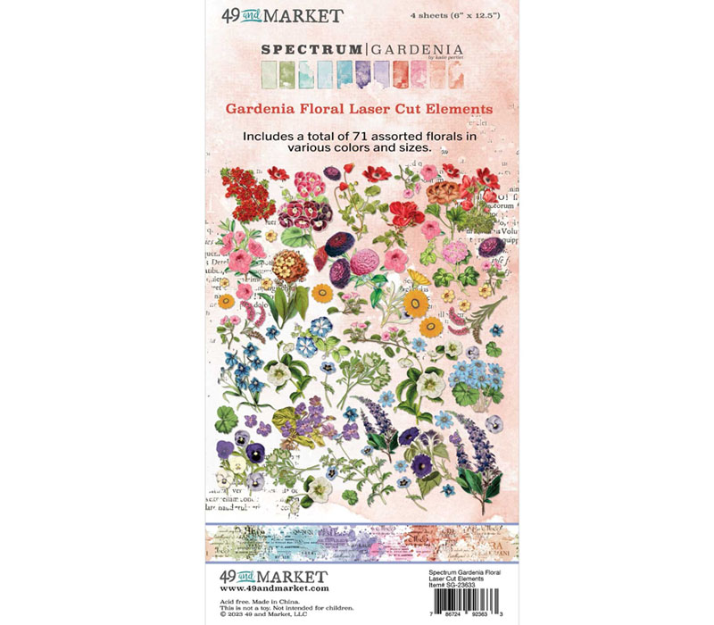 49th and Market Spectrum Gardenia - Laser Cut Elements Floral