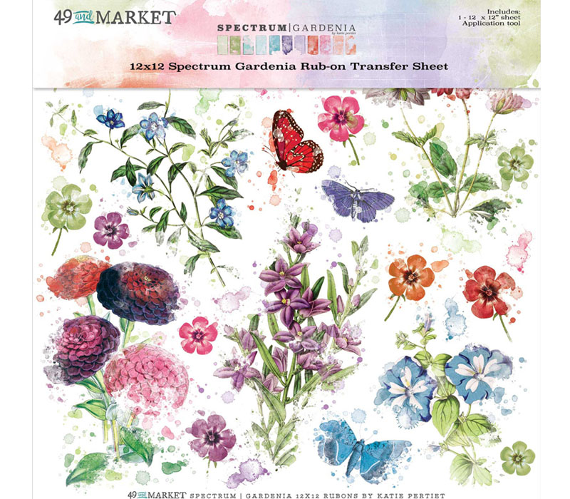 49th and Market Spectrum Gardenia - Rub-ons