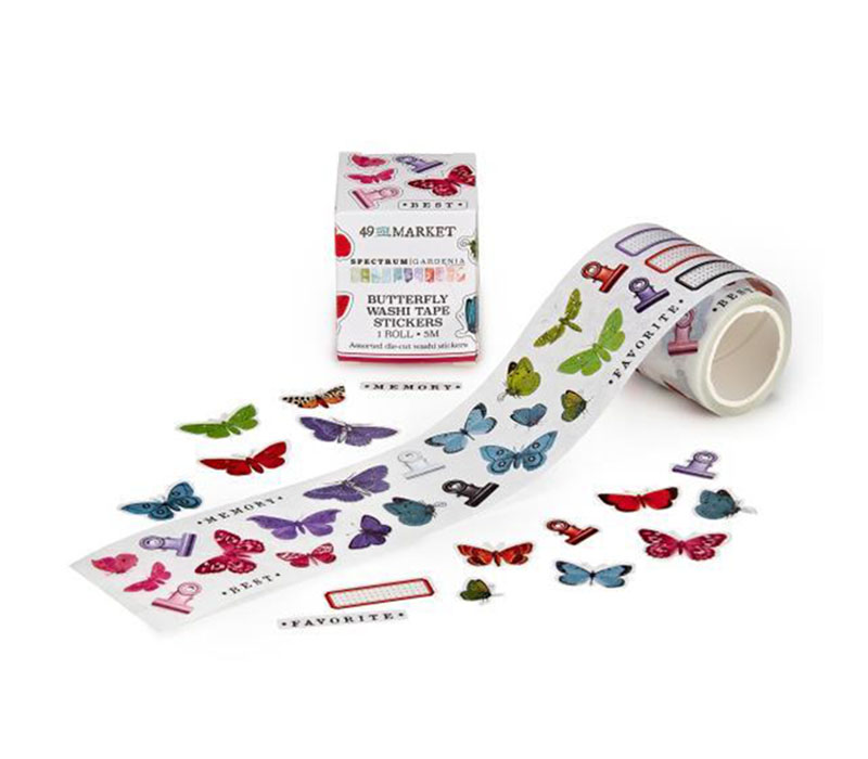 49th and Market Spectrum Gardenia - Sticker Roll Butterfly