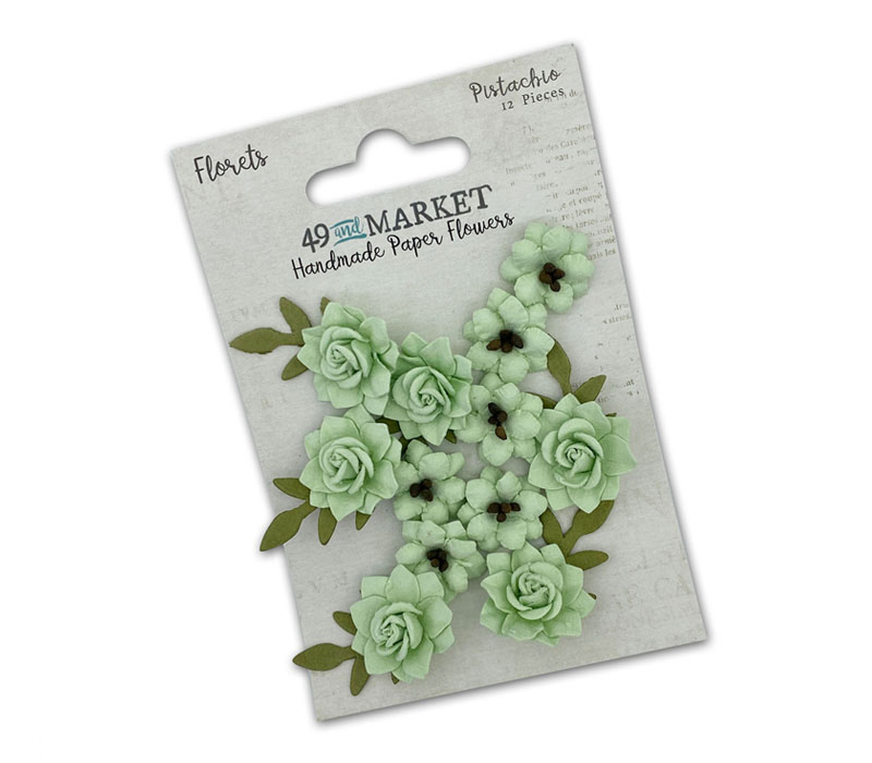 49th and Market Florets Paper Flowers - Pistachio