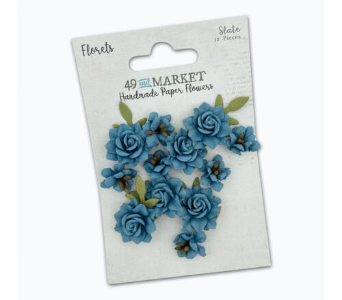 49th and Market Florets Paper Flowers - Slate