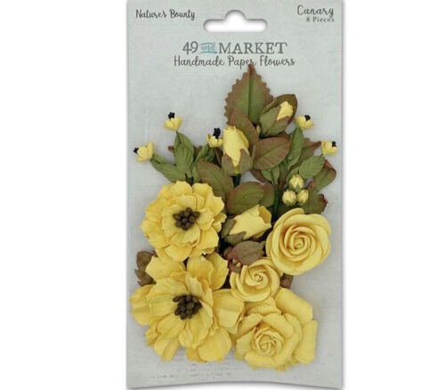 49th and Market Natures Bounty Paper Flowers - Canary