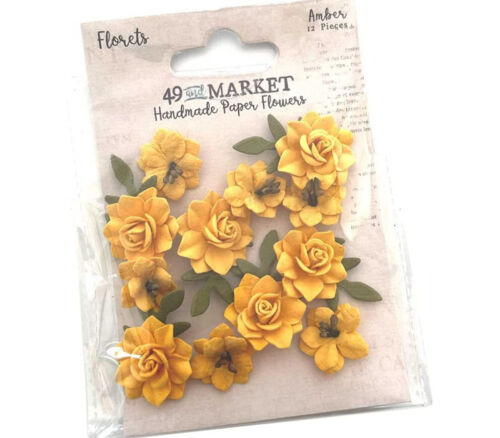 49th and Market Florets Paper Flowers - Amber