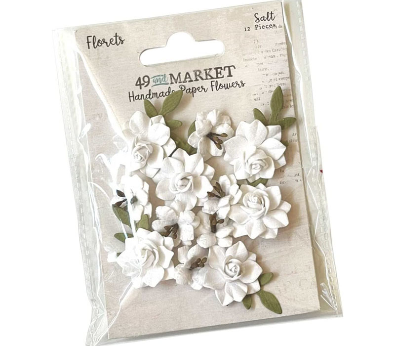 49th and Market Florets Paper Flowers - Salt