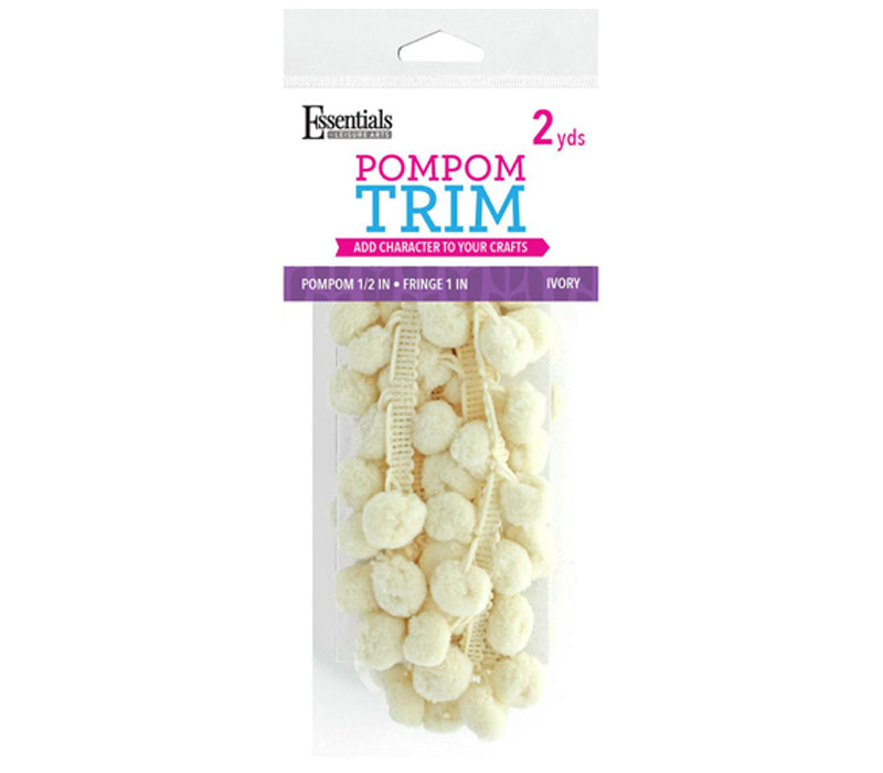 Pom Pom Fringe - Ivory