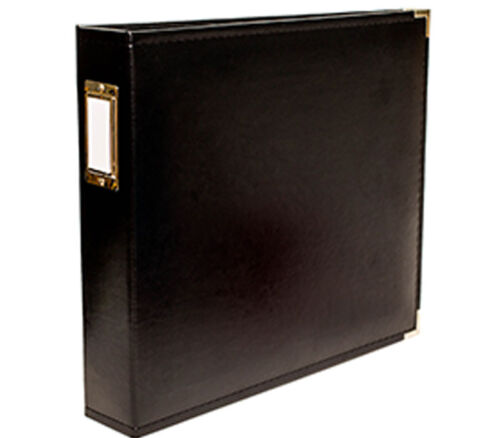 We R Memory Memory Keepers Classic Leather Journal - 12-inch x 12-inch - 3-Ring - Black