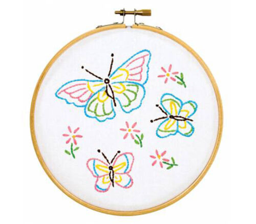Jack Dempsey Needle Art Fluttering Butterflies Decorative Embroidery