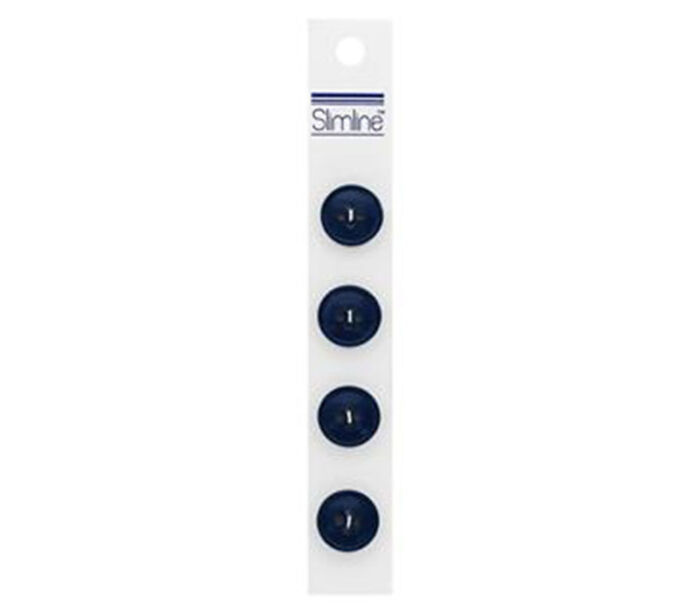 Slimline Buttons - 5/8-inch Royal Blue 4 Piece Hook #61
