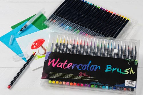 24 pc Watercolor Brush Pen Set