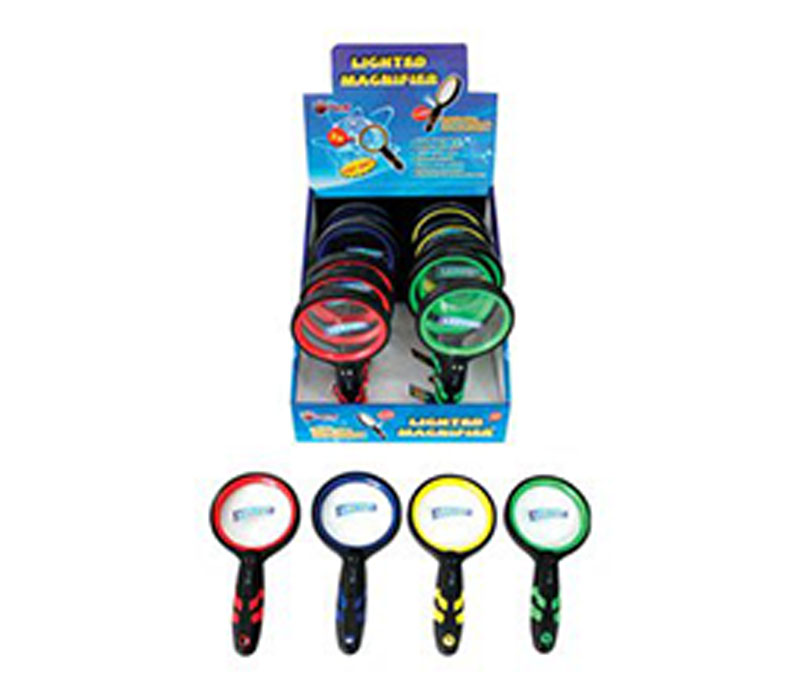 Led Rubber Coated Magnifying Light - 1 Piece - Color Shipped is Randomly Picked