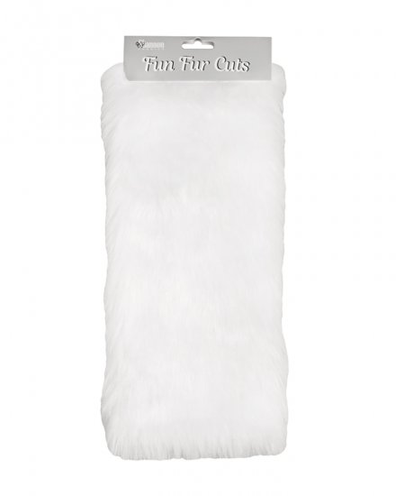 Craft Cut 9-inch x 12-inch - Faux Fur Grizzly - White