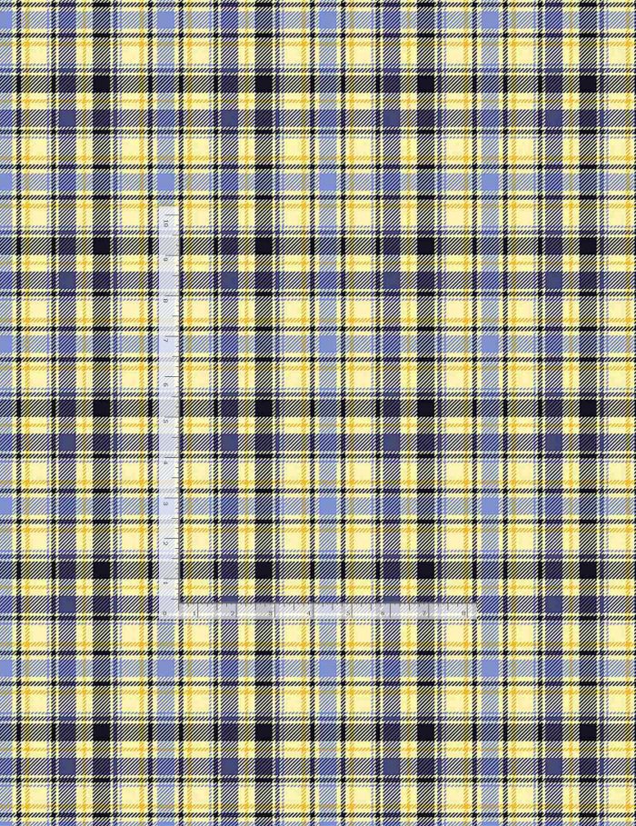 Timeless Treasures To the Moon and Back Yellow Star - Plaid