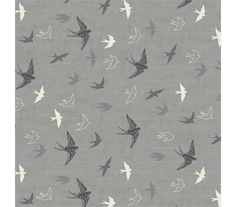 Hedgerow Swallows in Grey Tonal