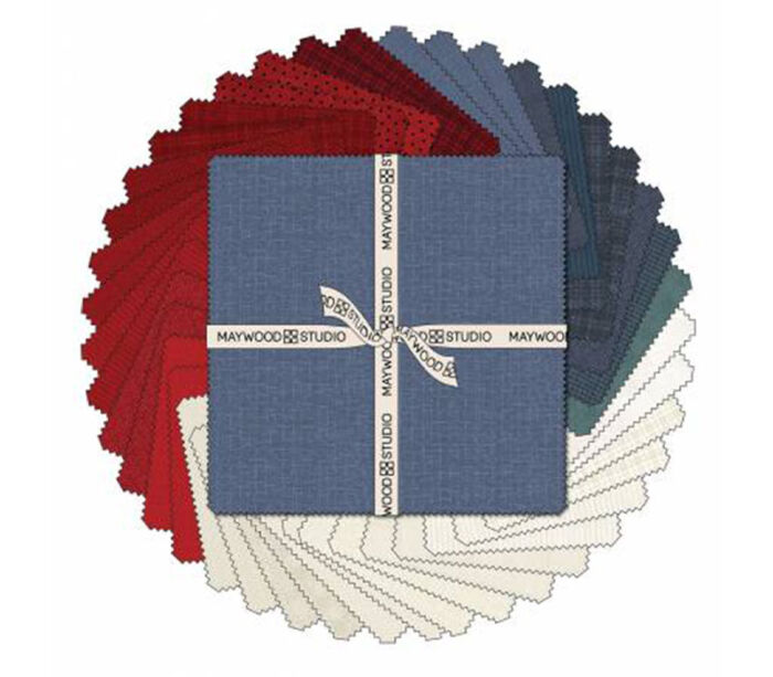 Woolies Flannel 10-inch Square Three Cheers 42 Piece