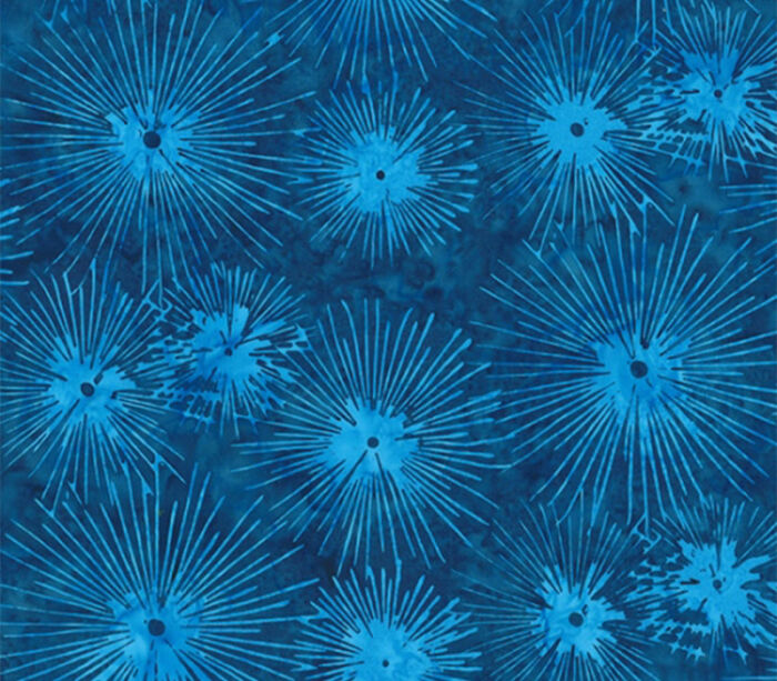 Island Time Batik Urchin in Blue 2474-7