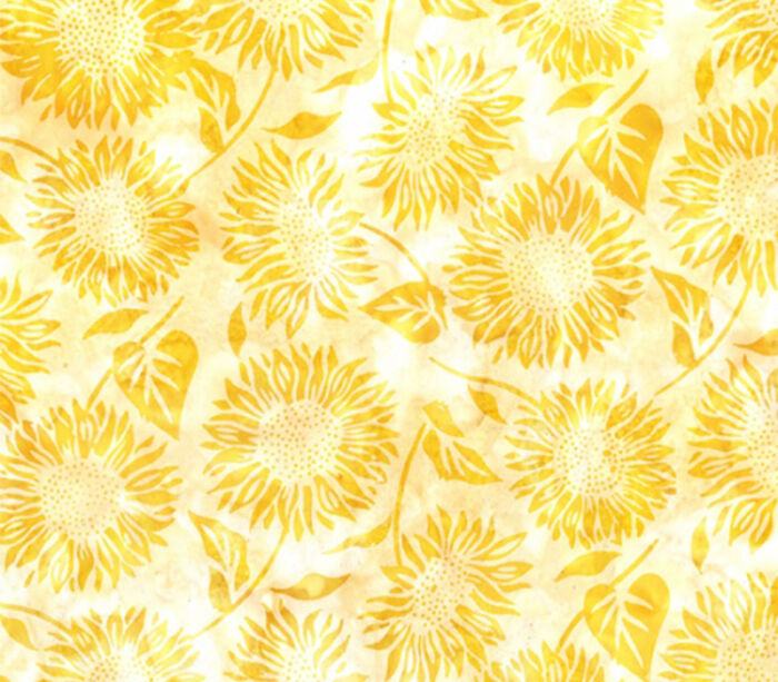 Island Time Batik Sunflower in Sunflower 2476-150