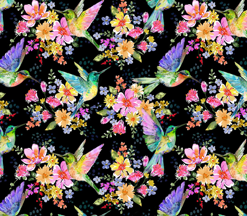 Hummingbird Fabric