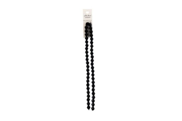 Crystal Lane 7-inch Strands 8mm Opaque Black