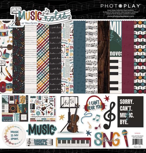 Photo Play Collection Paper - 12x12 - Music Notes