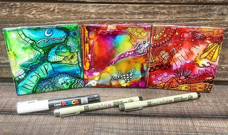 7 Quick and Easy DIY Alcohol Ink Art Ideas You Can Try Right Now