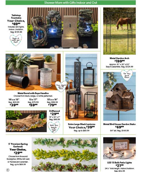 Craft Warehouse garden page 4 of April ad