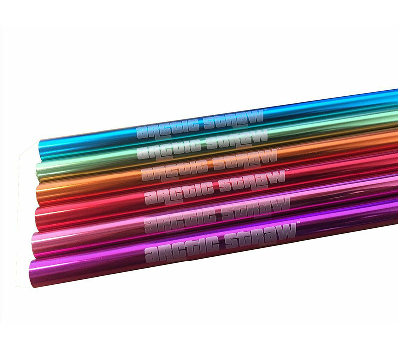 32 Arctic Metal Straws - 1-Piece - Color Shipped is Randomly