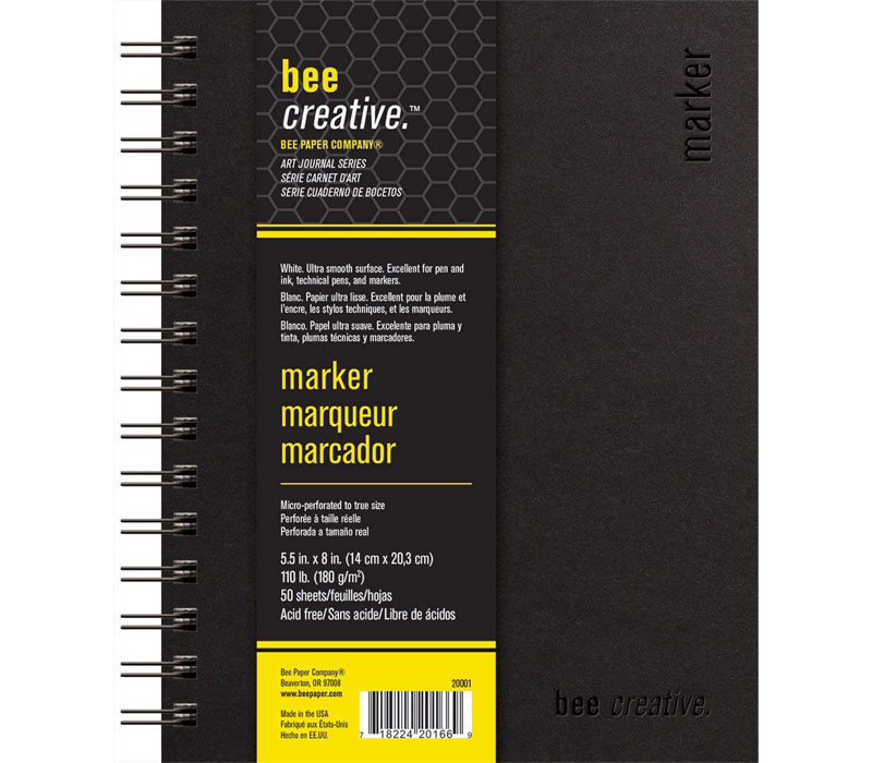Marker Hardbound 108# Paper Pad - 5.5-inch x 8-inch