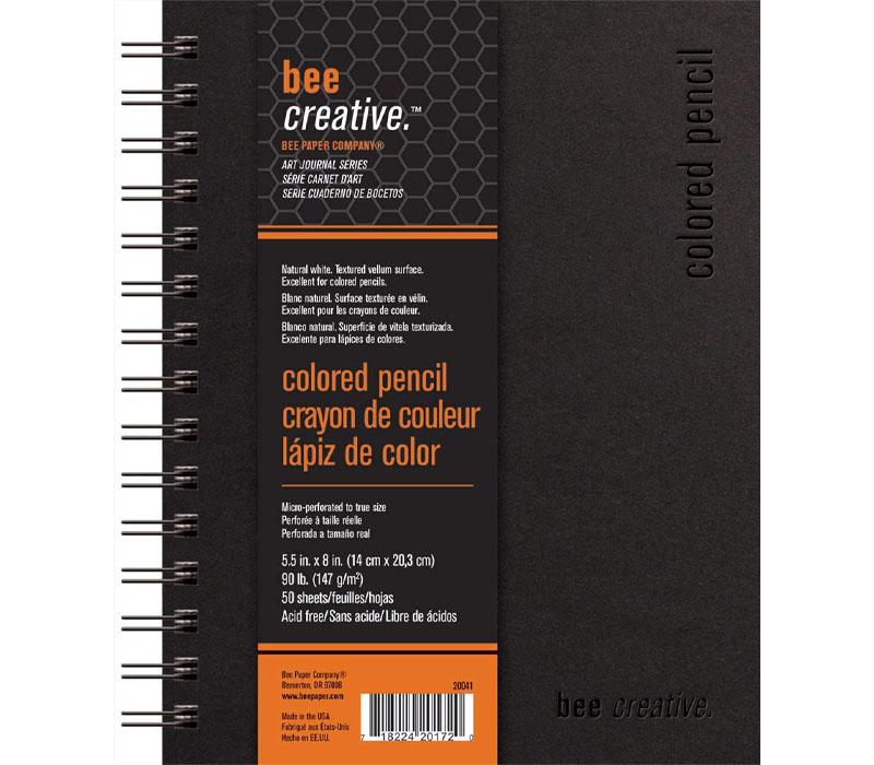 Colored Pencil Hardbound 90# Paper Pad - 5.5-inch x 8-inch