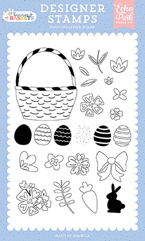 Echo Park Stamp - Bunnies and Baskets Build A Basket