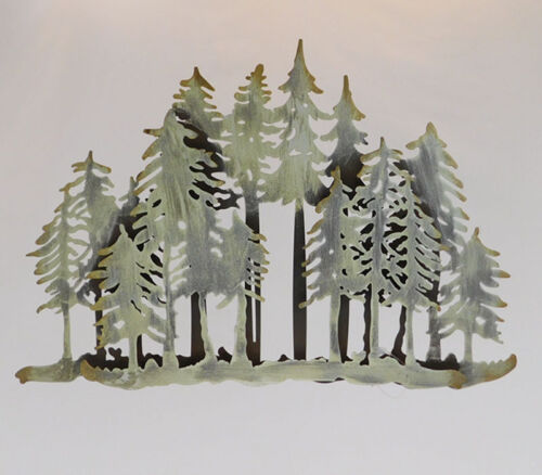 SPC Overlapping Metal Trees - Silver/Rust Finish