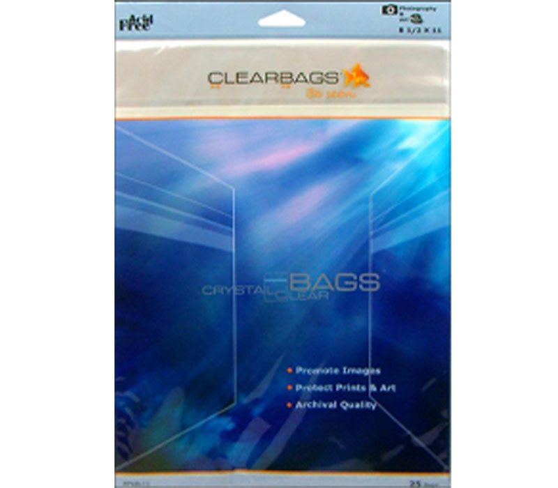 ClearBags - Crystal Clear Bag 8-1/2-inch x 11-inch Photo 25 Piece