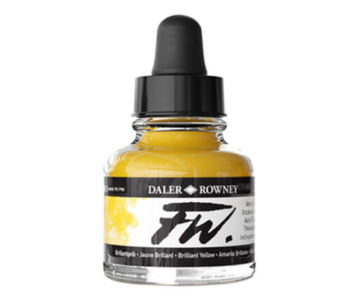 FW Liquid Acrylic Ink - 1-ounce - Brilliant Yellow