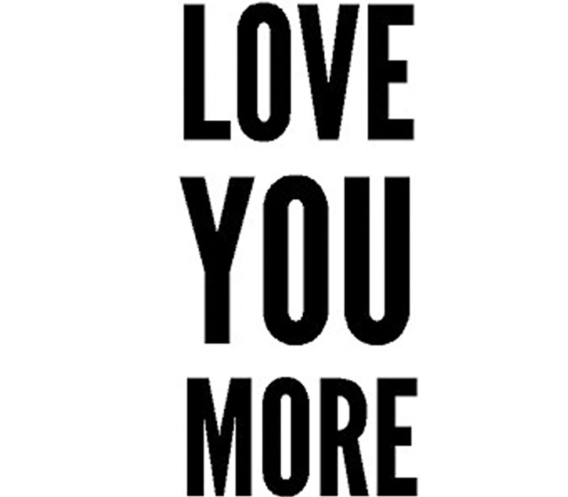 Vinyl Rub-On - Love You More