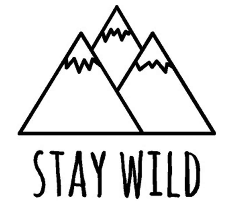 Iron On - Stay Wild With Mountain