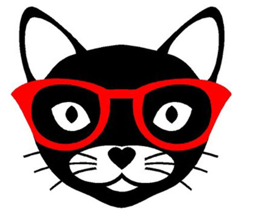 Iron On - Hipster Cat