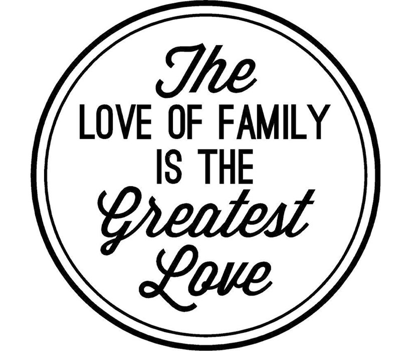 Vinyl Rub-On - The Love Of Family