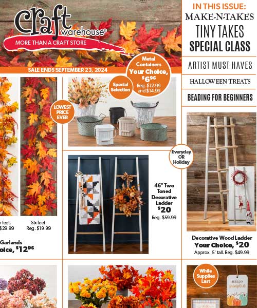 Craft Warehouse Fall Preview and Back to School Sale