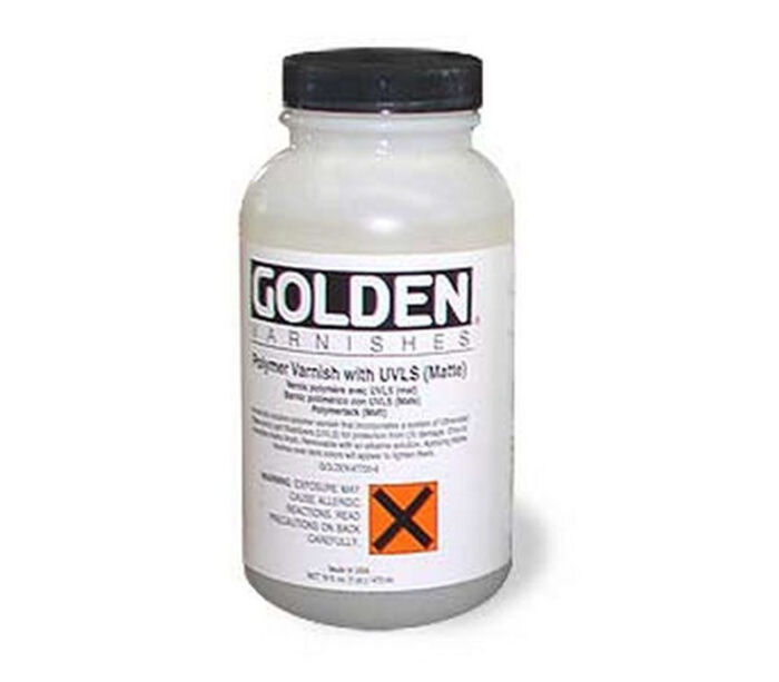 Golden Matte Polymer Varnish With UVLS - 8-ounce