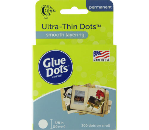 Glue Dots - Ultra Thin 3/8-inch Box 300 Piece