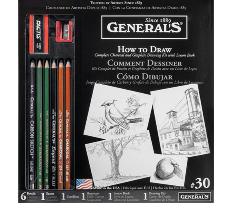 General's Kimberly Drawing Pencil - Drawing Kit, Set of 4 Pencils