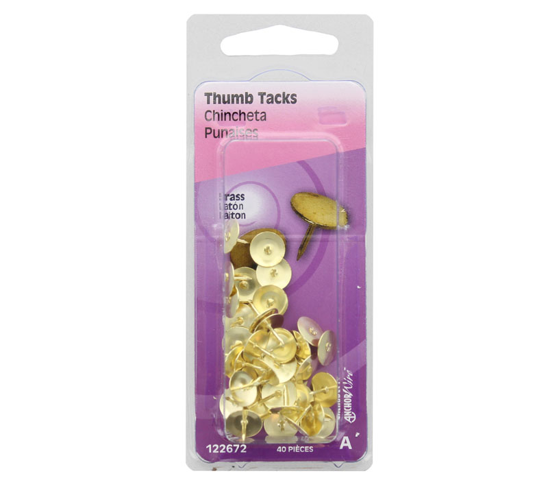 Hillman - Thumb Tacks Brass