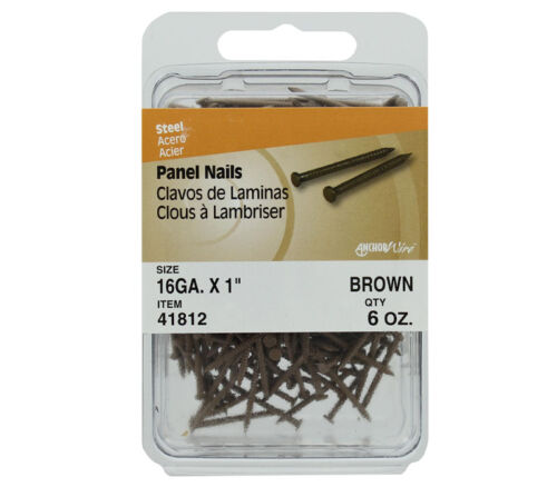 Hillman - Paneling Nails 1-inch Brown