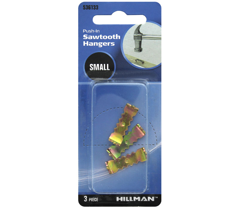 Hillman - Push Pin Self-Leveling Sawtooth Small