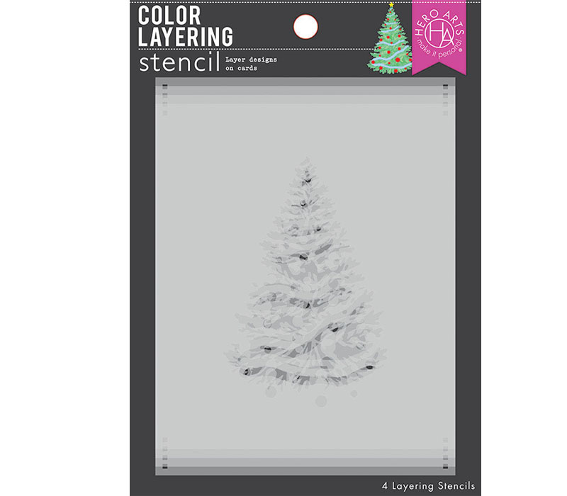 Hero Art Stencil - Christmas Tree