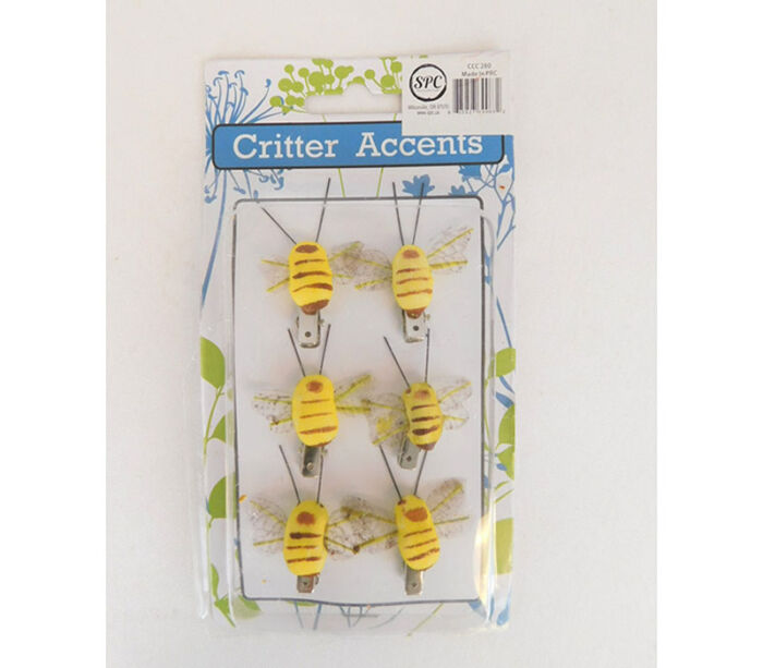 Bee with Clips - 6 Piece